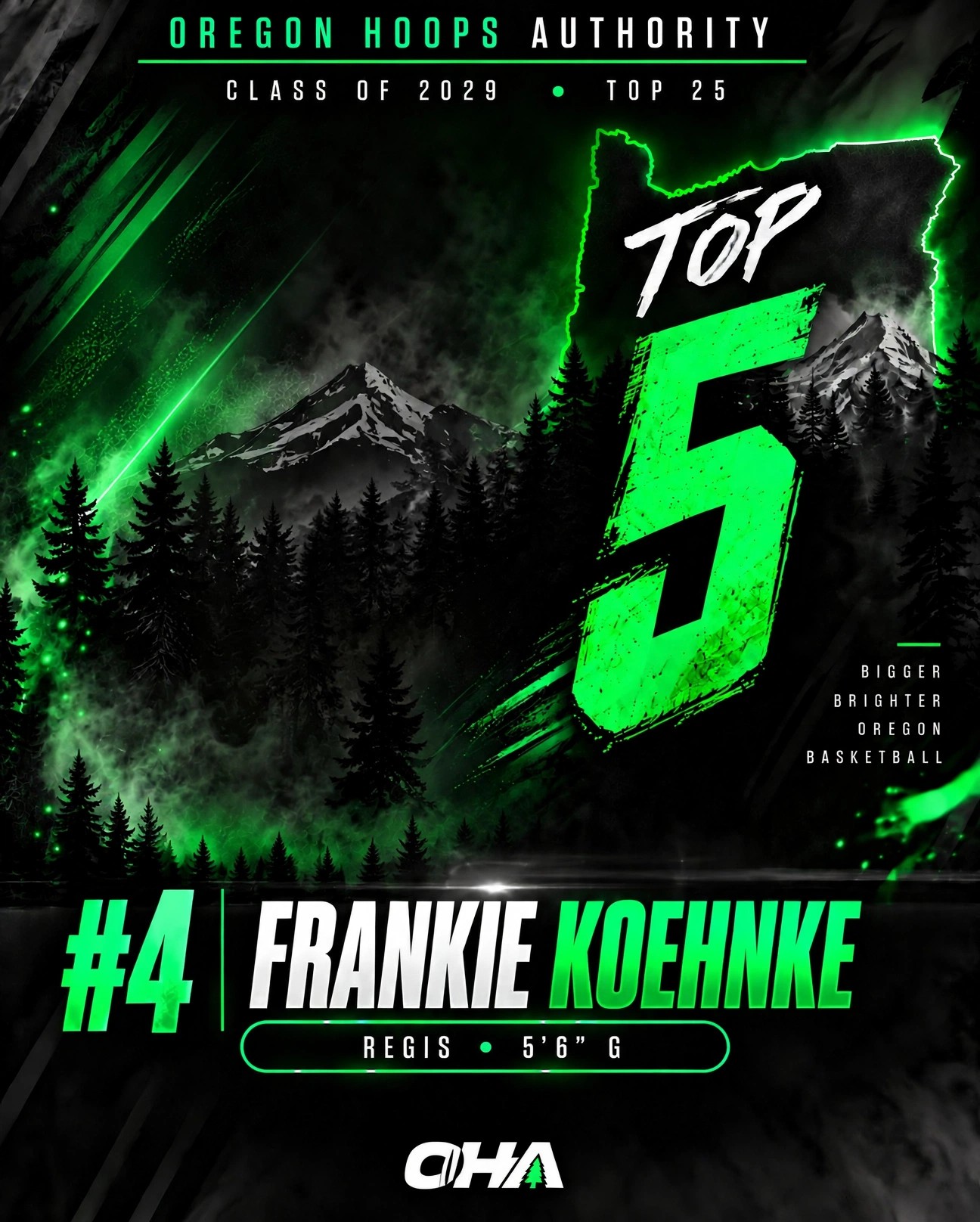 No. 4 Frankie Koehnke, Regis 5'6" G, OHA Class of 2029